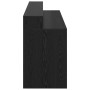 Escritorio Roble negro 200 x 55 x 91 cm Madera contrachapada