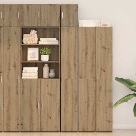 Gabinete de Almacenamiento Slim Roble artisan