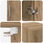 Gabinete de Almacenamiento Slim Roble artisan