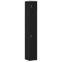 Gabinete de Almacenamiento Slim Roble negro 30 x 42.5 x 225 cm