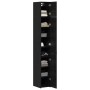 Gabinete de Almacenamiento Slim Roble negro 30 x 42.5 x 225 cm