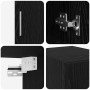 Gabinete de Almacenamiento Slim Roble negro 30 x 42.5 x 225 cm