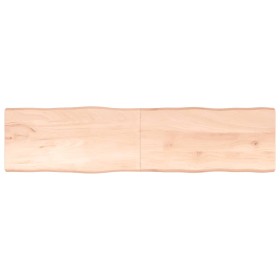Tablero de mesa madera maciza borde natural 200x50x(2-4) cm