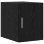 Gabinete de Almacenamiento Slim Roble negro 30 x 42.5 x 225 cm