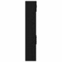 Gabinete de Almacenamiento Slim Roble negro 30 x 42.5 x 225 cm