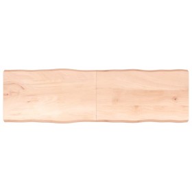 Tablero de mesa madera maciza borde natural 200x60x(2-6) cm