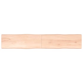 Tablero de mesa madera maciza borde natural 220x40x(2-4) cm