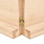 Massivholz Tischplatte mit natürlichem Rand 220x40x(2-6) cm von vidaXL, Tischplatten - Ref: Foro24-363921, Preis: 61,52 €, Ra...