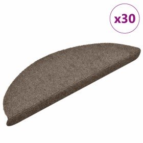 Felpudos autoadhesivos para escaleras, 30 unidades, beige, 56 x