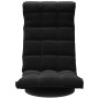 Silla de suelo giratoria de terciopelo negro