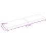 Solid wood table top natural edge 220x60x(2-6) cm by vidaXL, Table tops - Ref: Foro24-363925, Price: 83,39 €, Discount: %