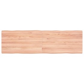 Treated wood table top with natural brown edge 140x40x(2-4)cm by vidaXL, Table tops - Ref: Foro24-363962, Price: 39,64 €, Dis...