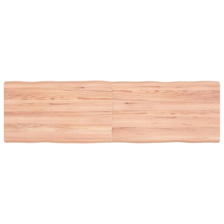 Treated wood table top with natural brown edge 140x40x(2-4)cm by vidaXL, Table tops - Ref: Foro24-363962, Price: 39,64 €, Dis...