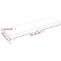 Treated wood table top with natural brown edge 140x40x(2-4)cm by vidaXL, Table tops - Ref: Foro24-363962, Price: 39,64 €, Dis...