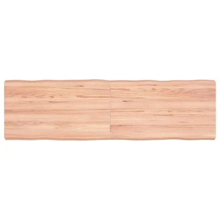 Treated wood table board with natural brown edge, 140x40x(2-6)cm. by vidaXL, Table tops - Ref: Foro24-363963, Price: 47,84 €,...