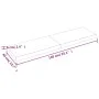 Treated wood table board with natural brown edge, 140x40x(2-6)cm. by vidaXL, Table tops - Ref: Foro24-363963, Price: 47,84 €,...