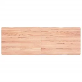Tablero mesa madera tratada borde natural marrón 140x50x(2-4)cm de vidaXL, Tableros para mesas - Ref: Foro24-363964, Precio: ...