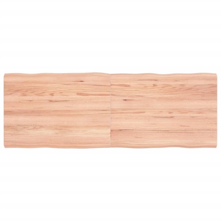 Treated wood table top with natural brown edge 140x50x(2-4)cm by vidaXL, Table tops - Ref: Foro24-363964, Price: 47,84 €, Dis...