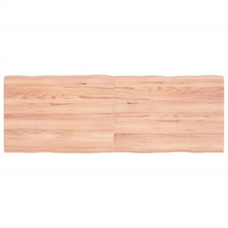 Treated wood table top with natural brown edge 140x50x(2-4)cm by vidaXL, Table tops - Ref: Foro24-363964, Price: 47,84 €, Dis...