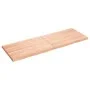 Treated wood table top with natural brown edge 140x50x(2-4)cm by vidaXL, Table tops - Ref: Foro24-363964, Price: 47,84 €, Dis...