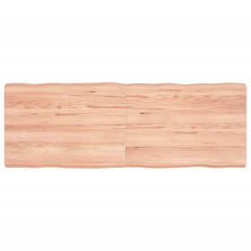 Tablero mesa madera tratada borde natural marrón 140x50x(2-6)cm by vidaXL, Table tops - Ref: Foro24-363965, Price: 56,05 €, D...