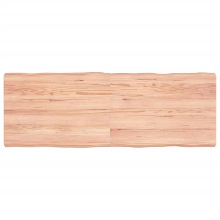 Tablero mesa madera tratada borde natural marrón 140x50x(2-6)cm de vidaXL, Tableros para mesas - Ref: Foro24-363965, Precio: ...