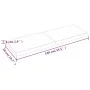Tablero mesa madera tratada borde natural marrón 140x50x(2-6)cm de vidaXL, Tableros para mesas - Ref: Foro24-363965, Precio: ...