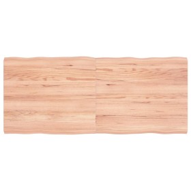 Treated wood table top with natural brown edge 140x60x(2-4)cm by vidaXL, Table tops - Ref: Foro24-363966, Price: 56,05 €, Dis...