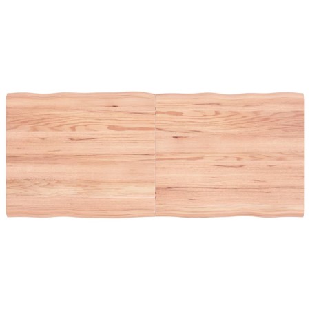 Treated wood table top with natural brown edge 140x60x(2-4)cm by vidaXL, Table tops - Ref: Foro24-363966, Price: 56,05 €, Dis...