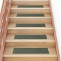 Felpudos autoadhesivos para escaleras, 30 unidades, 76 x 20 cm, rectangulares, verdes en Alfombrillas para escalones | Comprar o