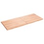 Treated wood table top with natural brown edge 140x60x(2-4)cm by vidaXL, Table tops - Ref: Foro24-363966, Price: 56,05 €, Dis...