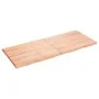 Treated wood table top with natural brown edge 140x60x(2-4)cm by vidaXL, Table tops - Ref: Foro24-363966, Price: 56,05 €, Dis...