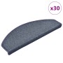 Felpudos para escaleras 30 unidades 65x24x4 cm Gris oscuro y