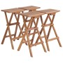Folding kitchen stools 4 units solid teak wood by vidaXL, Garden chairs - Ref: Foro24-44728, Price: 273,44 €, Discount: %