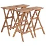 Folding kitchen stools 4 units solid teak wood by vidaXL, Garden chairs - Ref: Foro24-44728, Price: 267,69 €, Discount: %