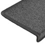 Alfombrillas para escaleras 30 unidades 65x21x4 cm Gris oscuro