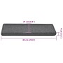Alfombrillas para escaleras 30 unidades 65x21x4 cm Gris oscuro