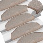 Felpudos para escaleras 20 unidades 65x24x4 cm Marrón claro