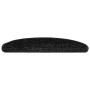 Alfombrillas para escaleras 30 unidades 65x21x4 cm Negro