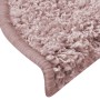 Alfombrillas para escaleras 30 unidades 65x21x4 cm Rosa claro
