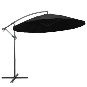 Hängender Sonnenschirm mit schwarzem Aluminiumstab 3 m von vidaXL, Sonnenschirme - Ref: Foro24-47226, Preis: 110,81 €, Rabatt: %