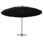 Hängender Sonnenschirm mit schwarzem Aluminiumstab 3 m von vidaXL, Sonnenschirme - Ref: Foro24-47226, Preis: 110,79 €, Rabatt: %