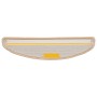 Alfombrillas para escaleras 20 unidades 56x17x3 cm Crema