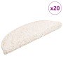 Alfombrillas para escaleras 20 unidades 56x17x3 cm Blanco