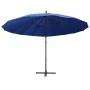 Sombrilla colgante con palo de aluminio azul 3 m de vidaXL, Sombrillas - Ref: Foro24-47227, Precio: 137,17 €, Descuento: %