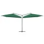 Double green steel pole garden umbrella 250x250 cm by vidaXL, Umbrellas - Ref: Foro24-47320, Price: 133,55 €, Discount: %
