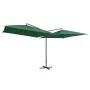 Doppelter grüner Gartenschirm mit Stahlstange, 250 x 250 cm von vidaXL, Sonnenschirme - Ref: Foro24-47320, Preis: 133,55 €, R...