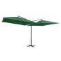 Doppelter grüner Gartenschirm mit Stahlstange, 250 x 250 cm von vidaXL, Sonnenschirme - Ref: Foro24-47320, Preis: 136,08 €, R...