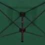 Double green steel pole garden umbrella 250x250 cm by vidaXL, Umbrellas - Ref: Foro24-47320, Price: 133,55 €, Discount: %