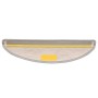 Alfombrilla autoadhesiva escalera sisal 30uds Platina 56x17x3cm